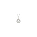 Cultured White Freshwater Pearl & 1/3 CTW Natural Diamond Necklace in 14k white gold
