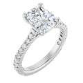 2 9/10 CTW Lab-Grown Diamond Engagement Ring in 14k white gold