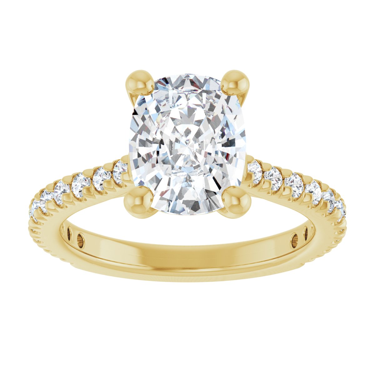 2 9/10 CTW Lab-Grown Diamond Engagement Ring in 14k yellow gold