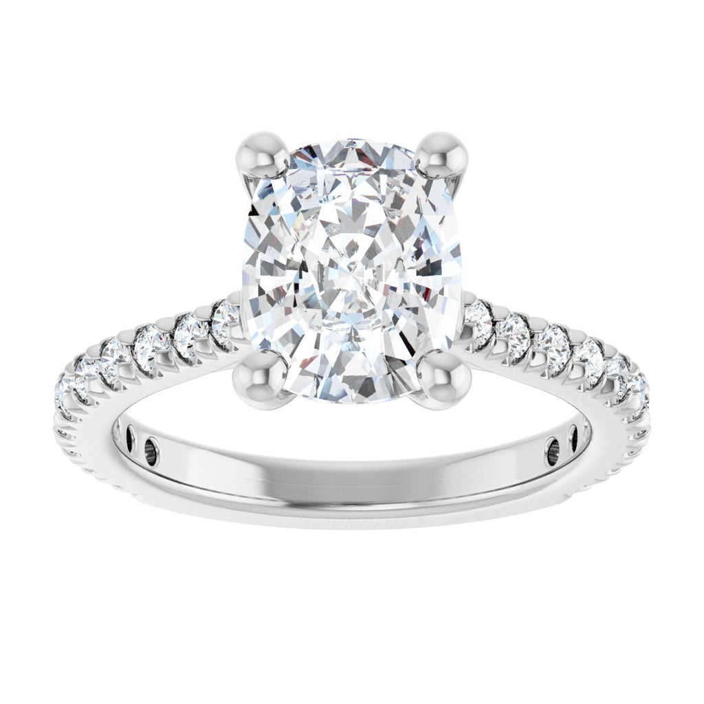 2 9/10 CTW Lab-Grown Diamond Engagement Ring in 14k white gold