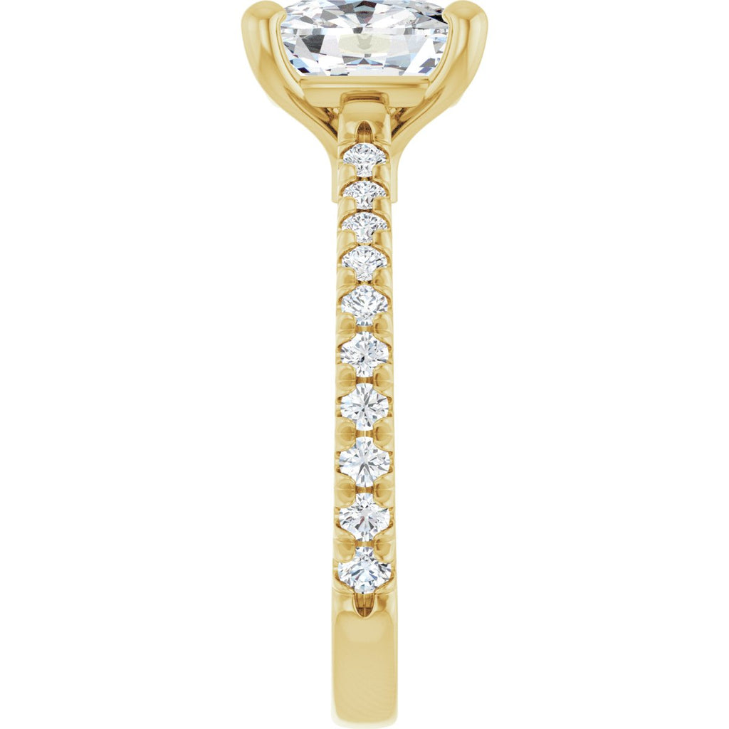 2 9/10 CTW Lab-Grown Diamond Engagement Ring in 14k yellow gold