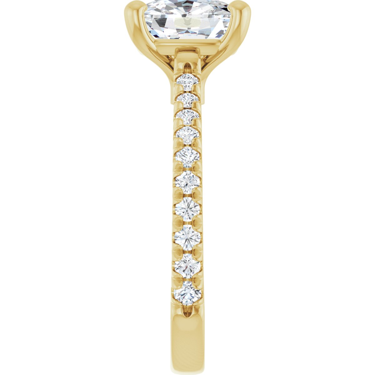 2 9/10 CTW Lab-Grown Diamond Engagement Ring in 14k yellow gold