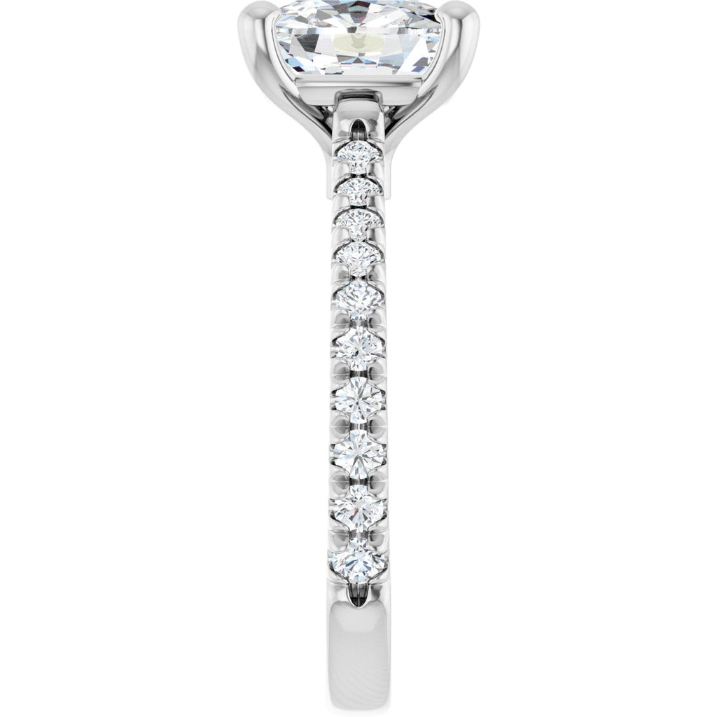 2 9/10 CTW Lab-Grown Diamond Engagement Ring in 14k white gold