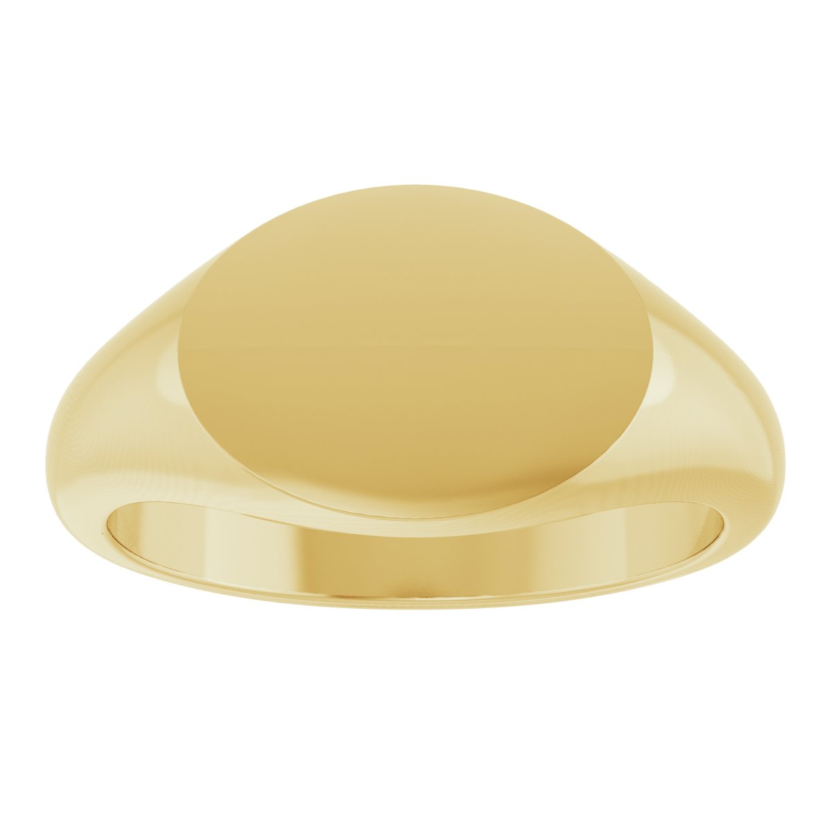 12x9 mm Oval Signet Ring