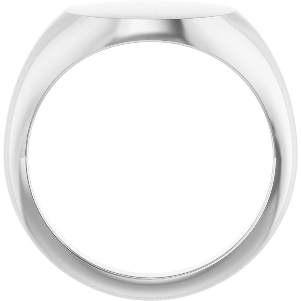 12x9 mm Oval Signet Ring