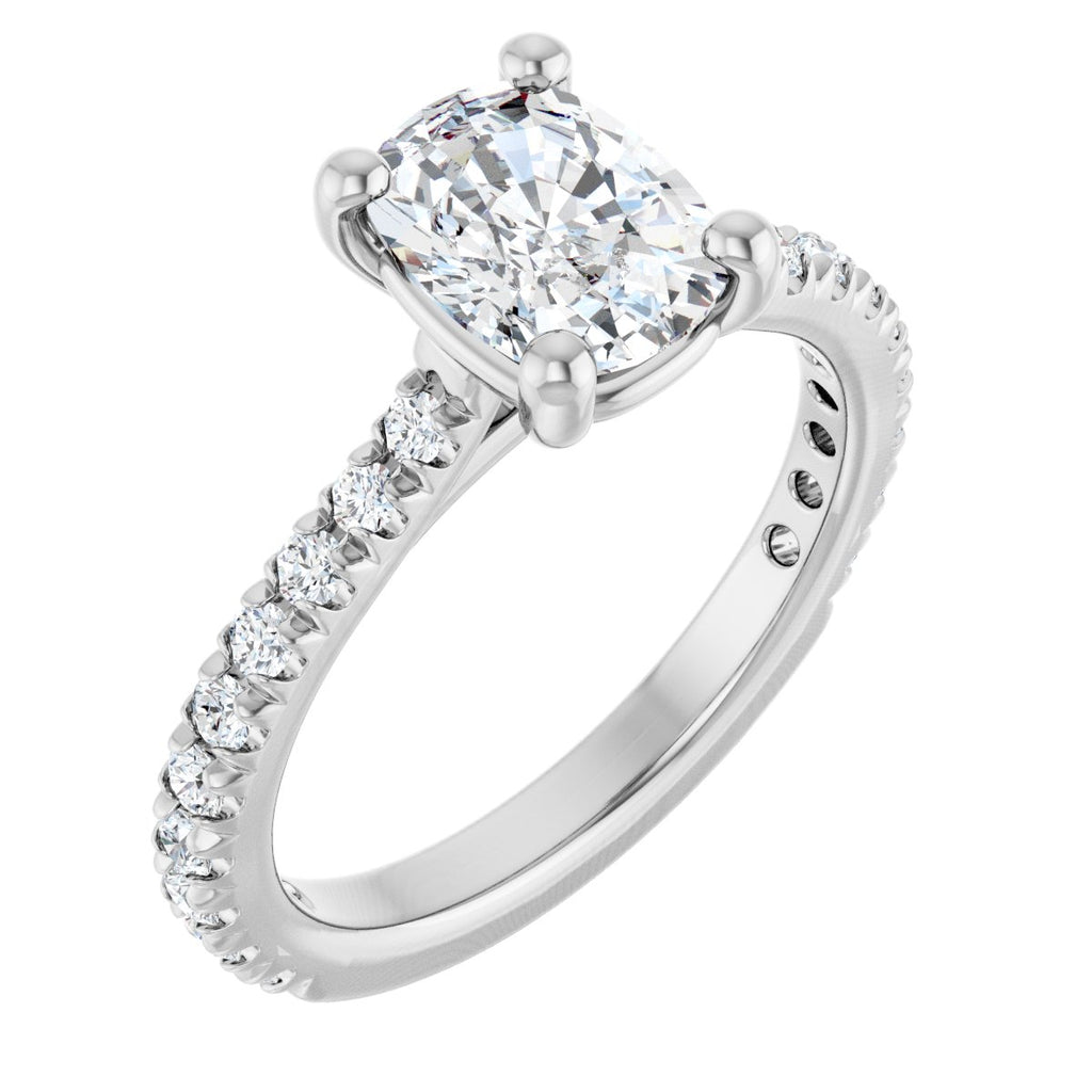 1 7/8 CTW Lab-Grown Diamond Engagement Ring in 14k white gold