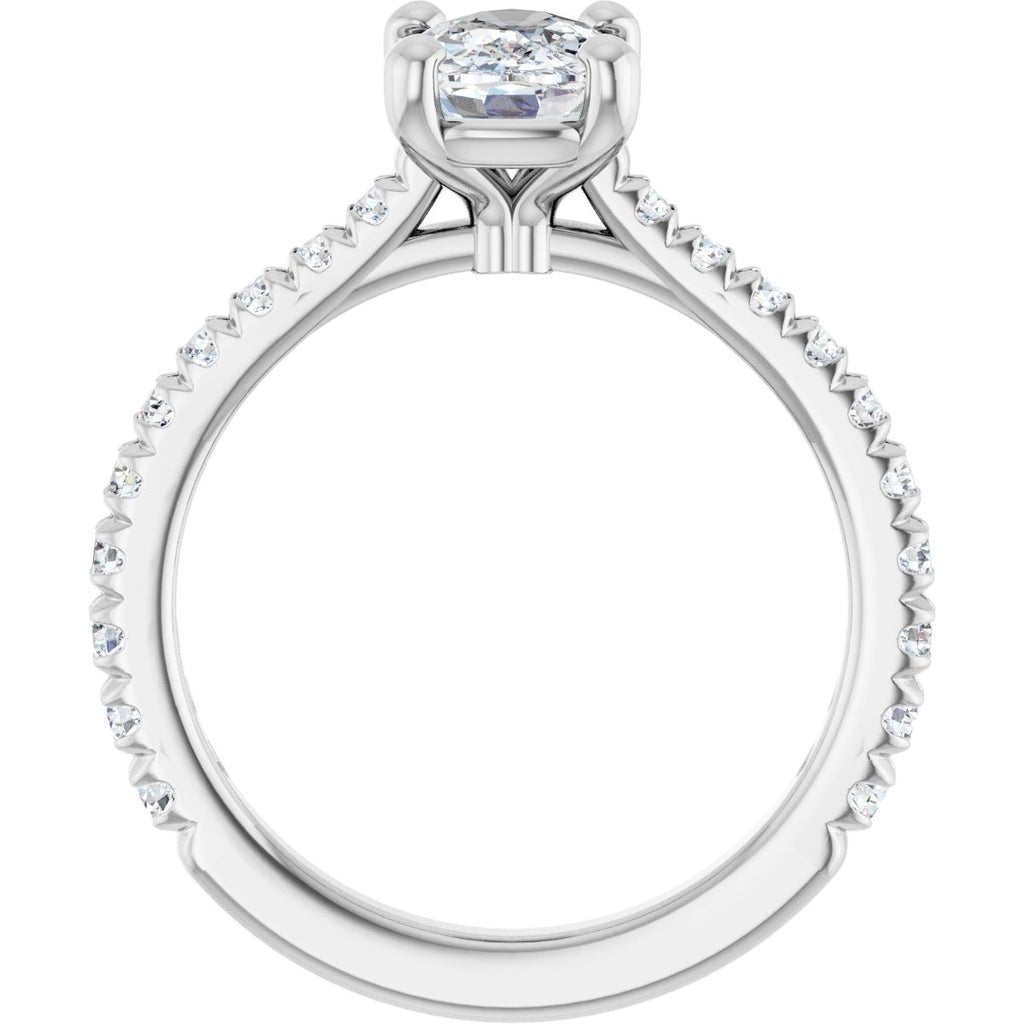 1 7/8 CTW Lab-Grown Diamond Engagement Ring in 14k white gold