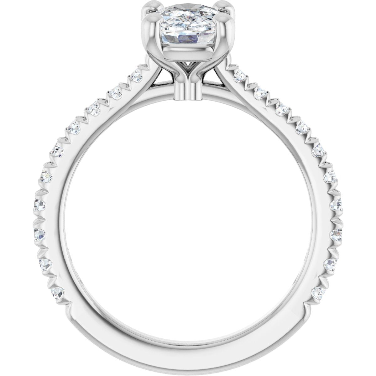 1 7/8 CTW Lab-Grown Diamond Engagement Ring in 14k white gold