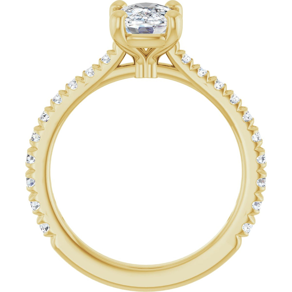 1 7/8 CTW Lab-Grown Diamond Engagement Ring in 14k yellow gold