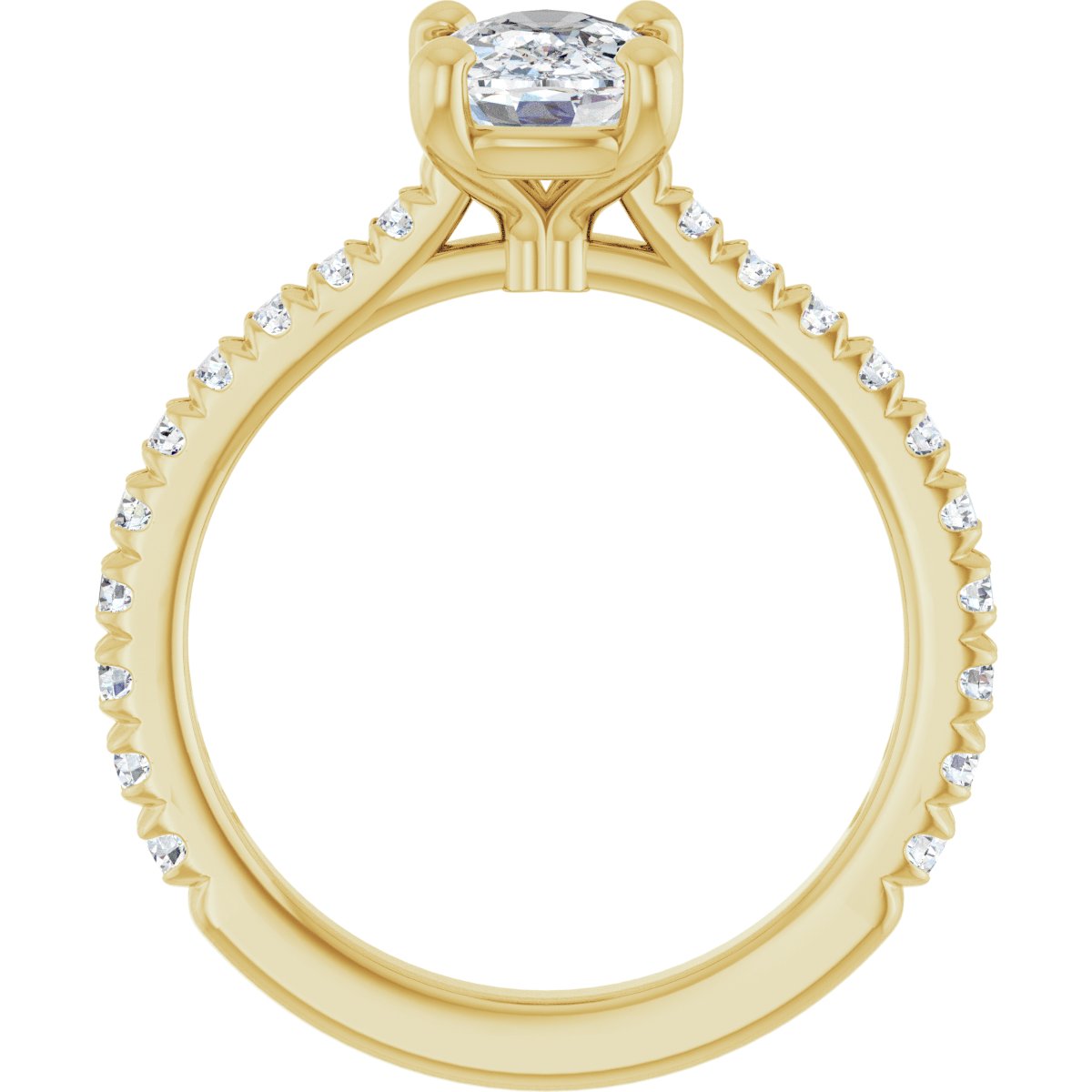 1 7/8 CTW Lab-Grown Diamond Engagement Ring in 14k yellow gold