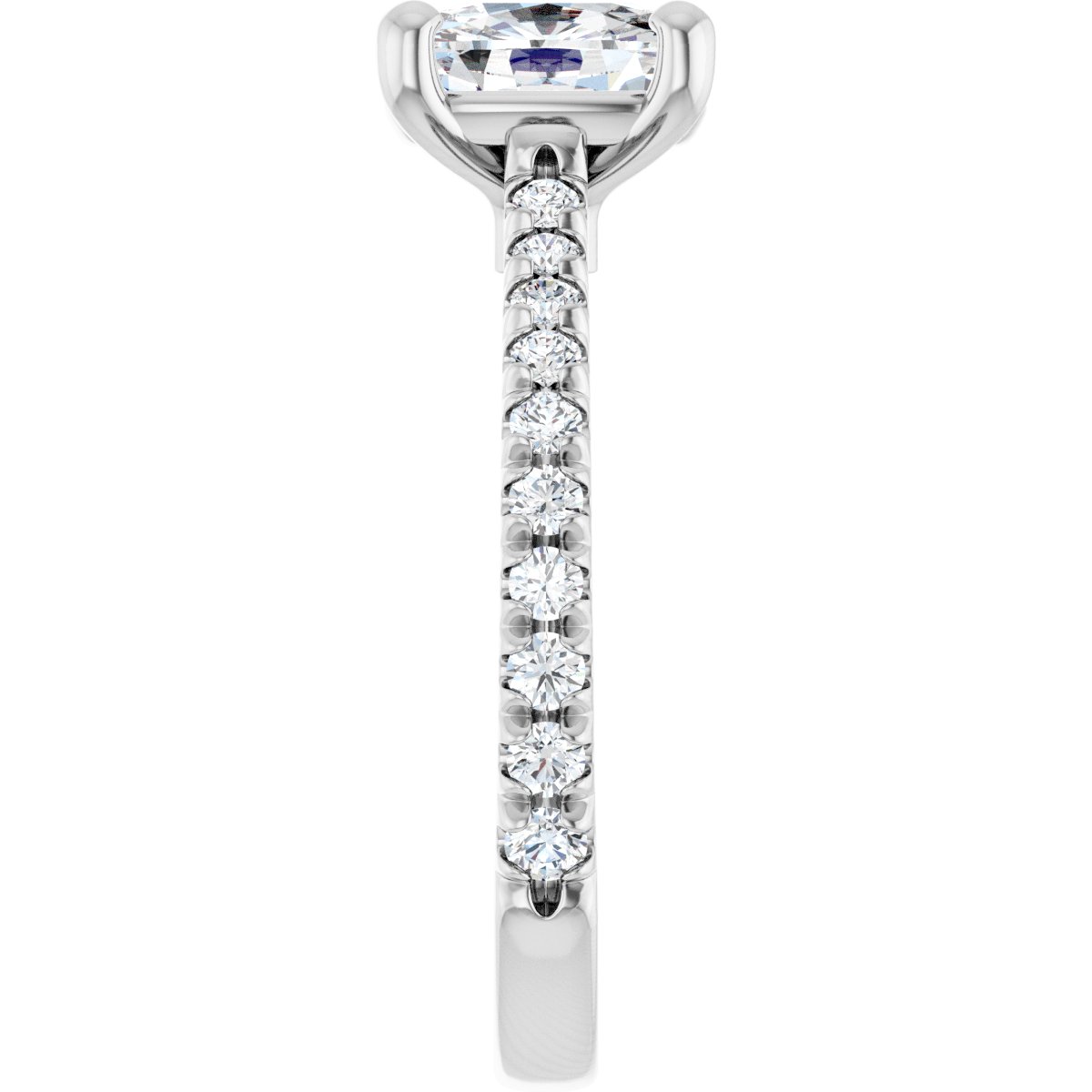 1 7/8 CTW Lab-Grown Diamond Engagement Ring in 14k white gold