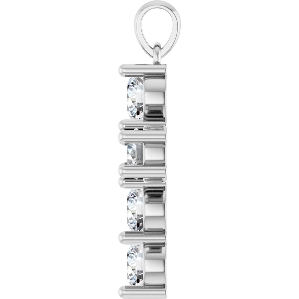 1 3/4 CTW Natural Diamond Cross Pendant