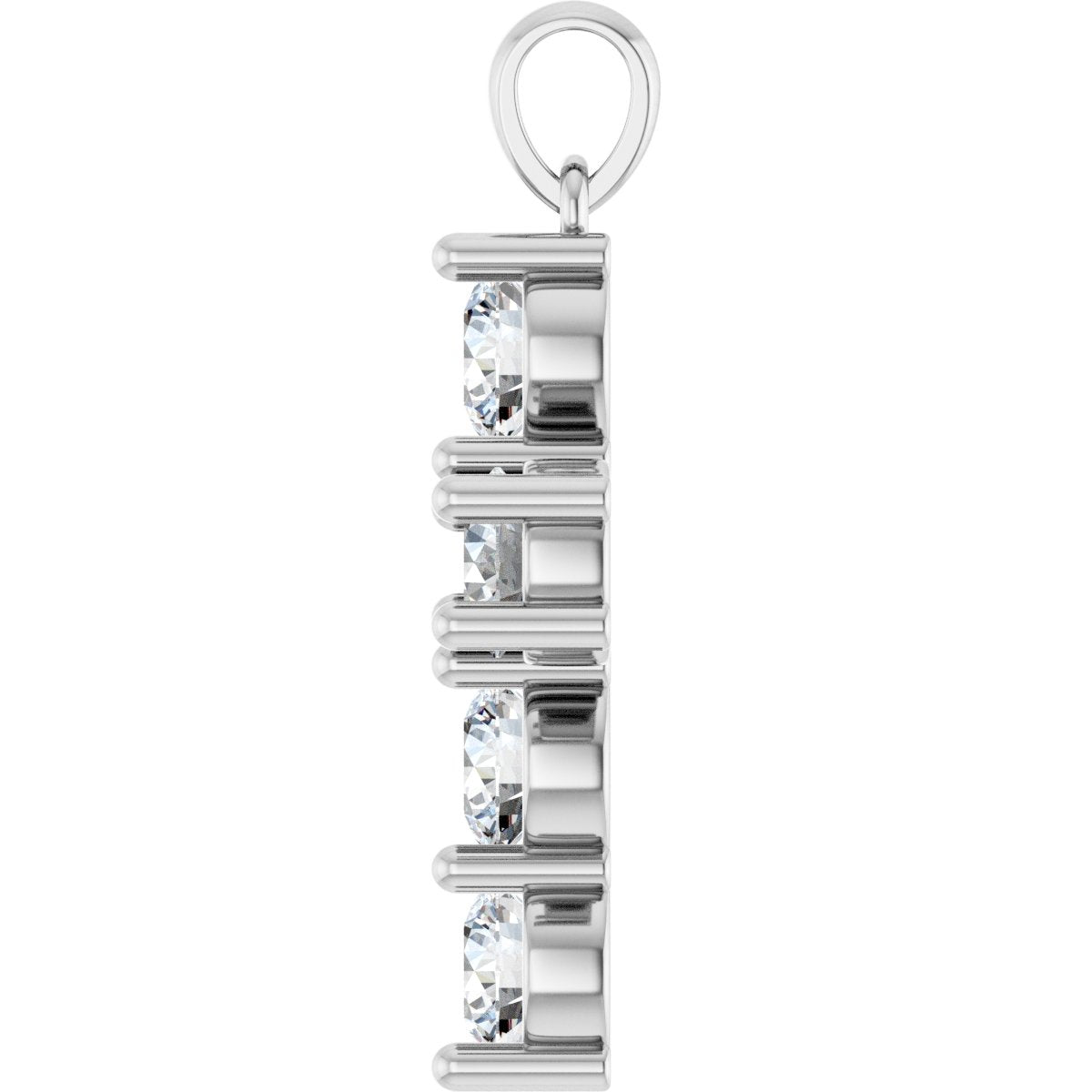 1 3/4 CTW Natural Diamond Cross Pendant