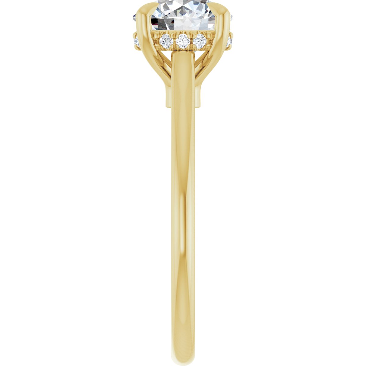 1 5/8 Lab-Grown Diamond Engagement Ring in 14k yellow gold
