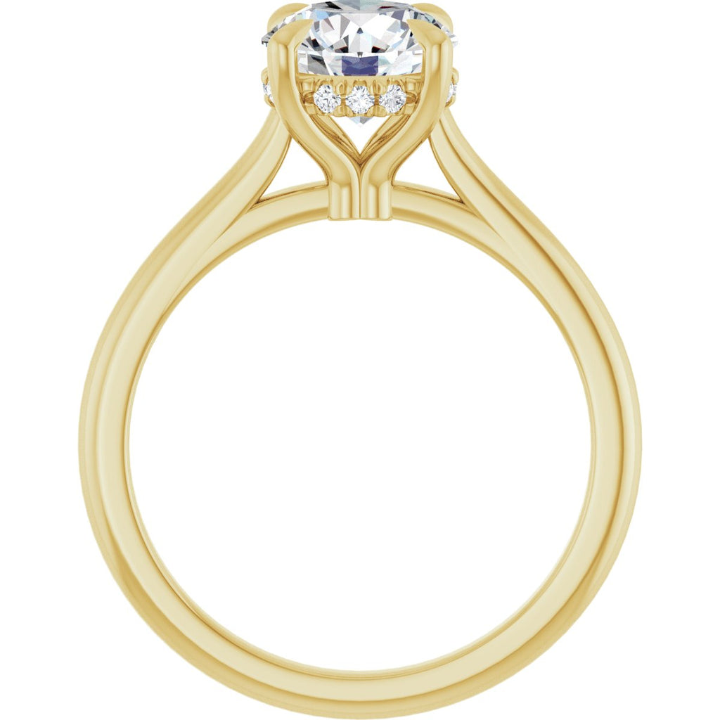 1 5/8 Lab-Grown Diamond Engagement Ring in 14k yellow gold