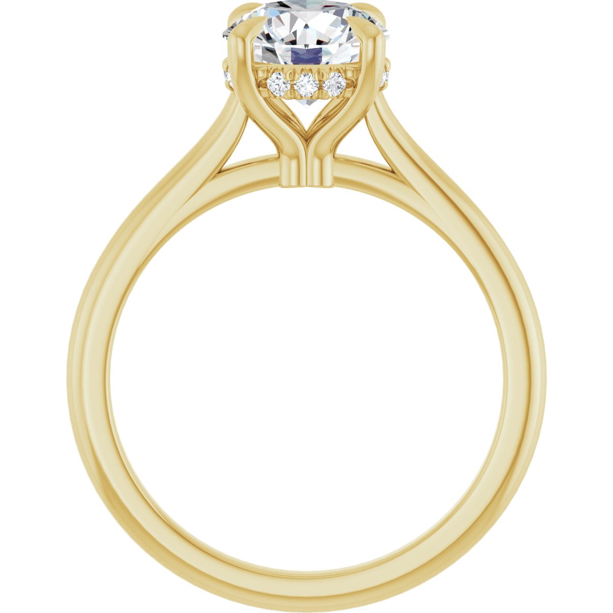 1 5/8 Lab-Grown Diamond Engagement Ring in 14k yellow gold