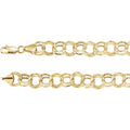 5.7 mm Hollow Double Cable Chain in 14k yellow gold