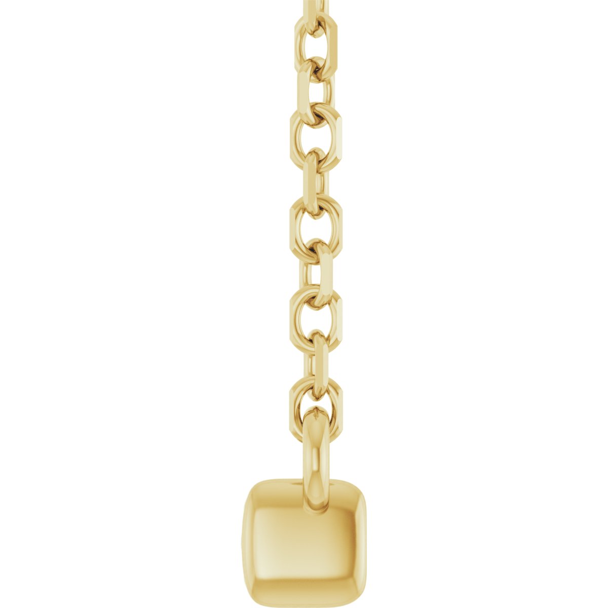 1/4 CTW Natural Diamond French-Set Bar Necklace in 14k yellow gold