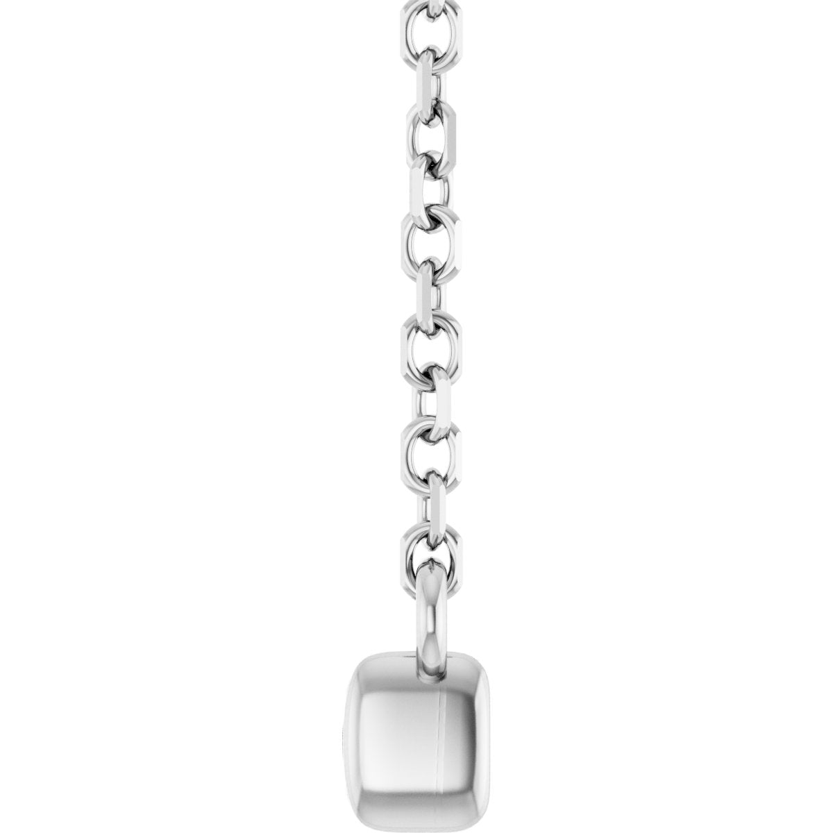 1/2 CTW Natural Diamond French-Set Bar Necklace in 14k white gold