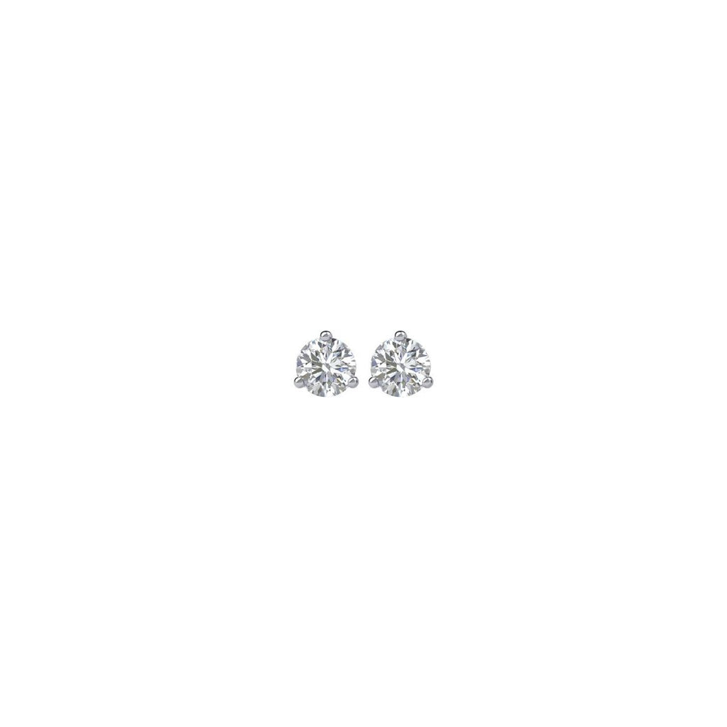 4 CTW Lab-Grown Diamond Earrings in 14k white gold