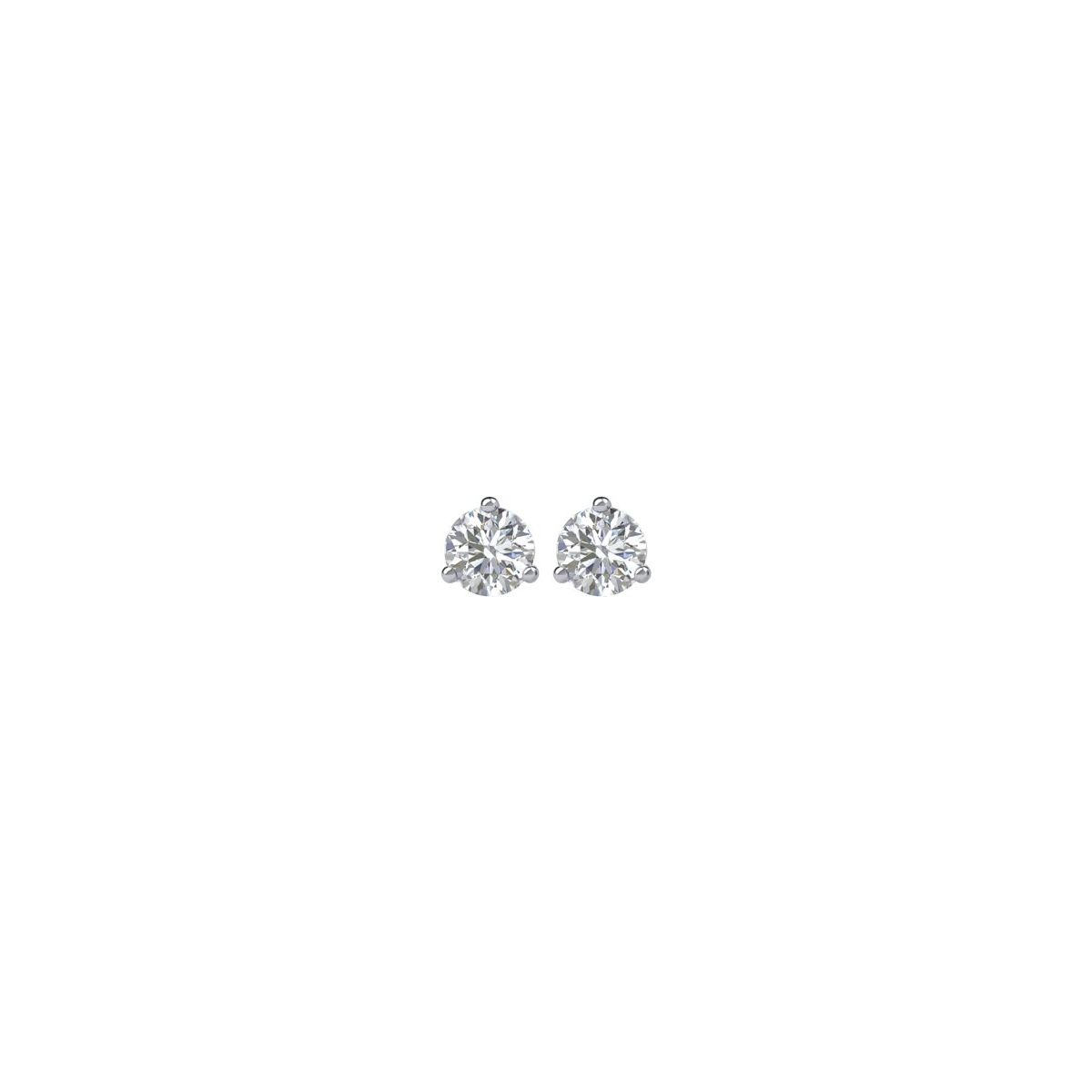 4 CTW Lab-Grown Diamond Earrings in 14k white gold