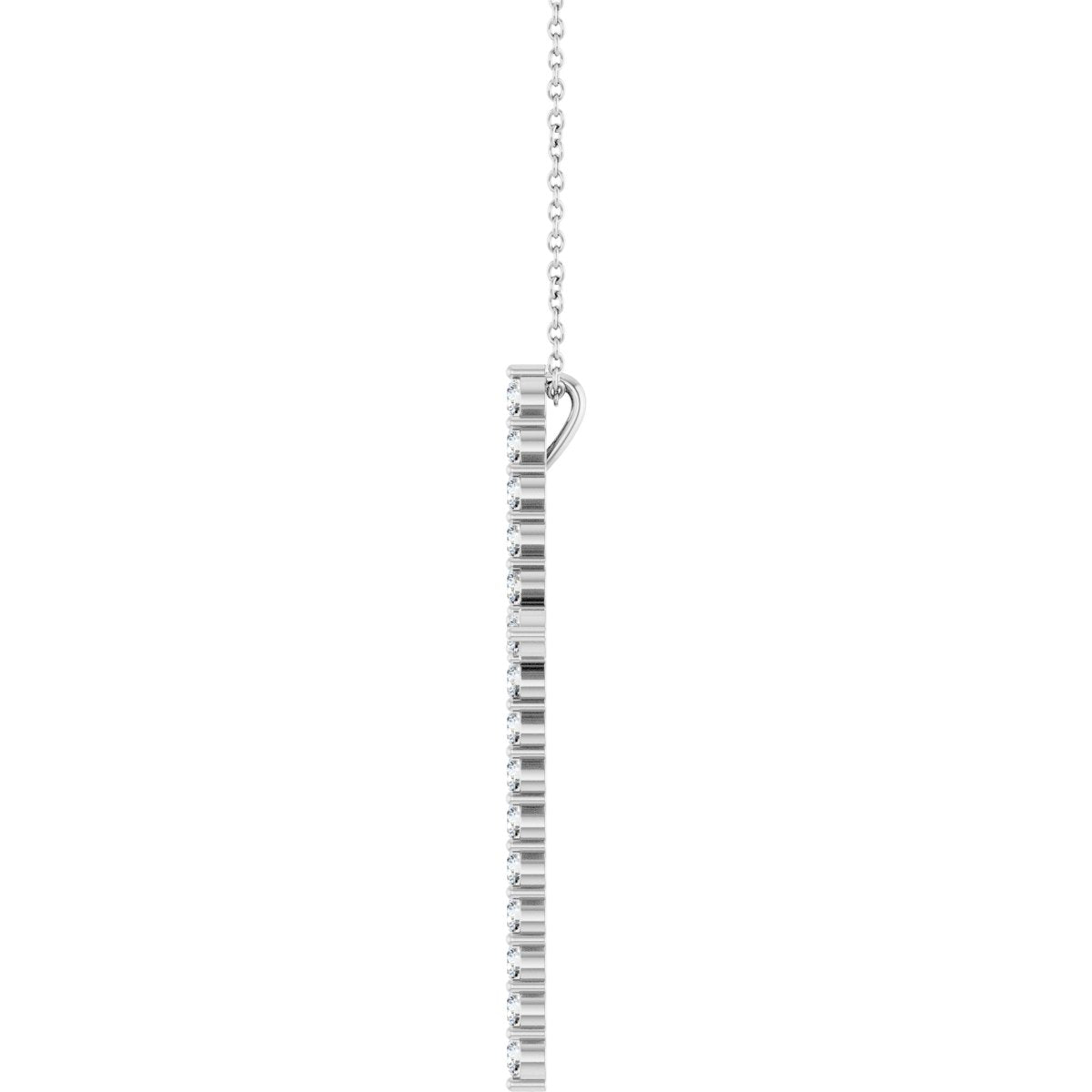 1 CTW Natural Diamond Cross Necklace
