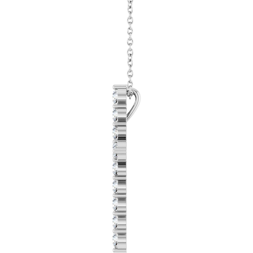 3/4 CTW Natural Diamond Cross Necklace