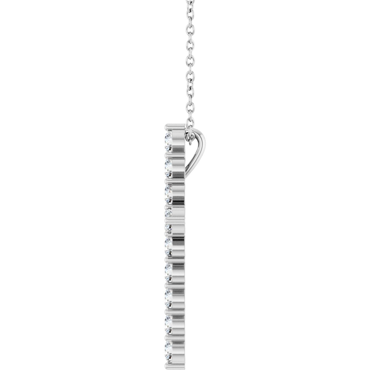 3/4 CTW Natural Diamond Cross Necklace