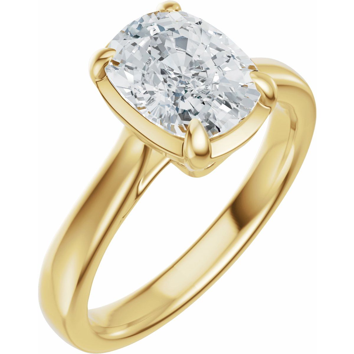 1 1/2 CTW Lab-Grown Diamond Engagement Ring in 14k yellow gold