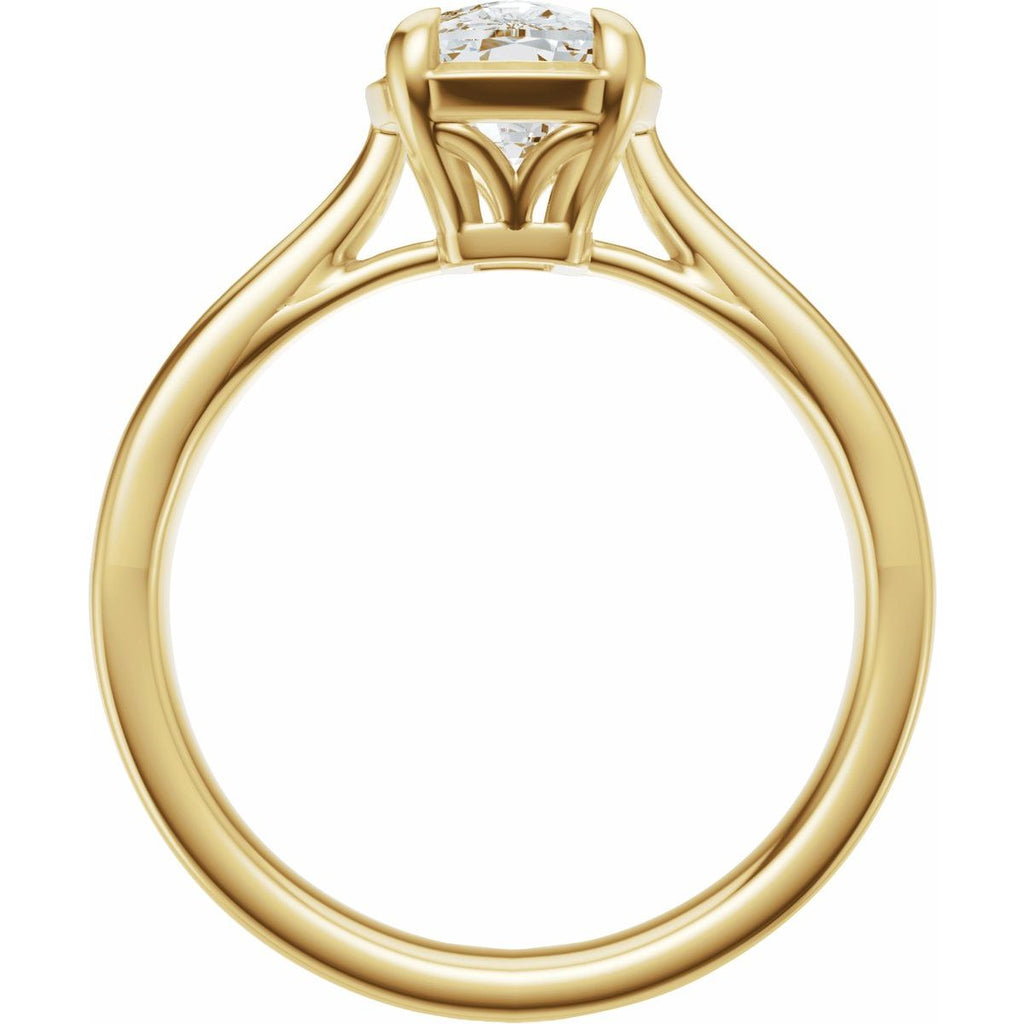 1 1/2 CTW Lab-Grown Diamond Engagement Ring in 14k yellow gold