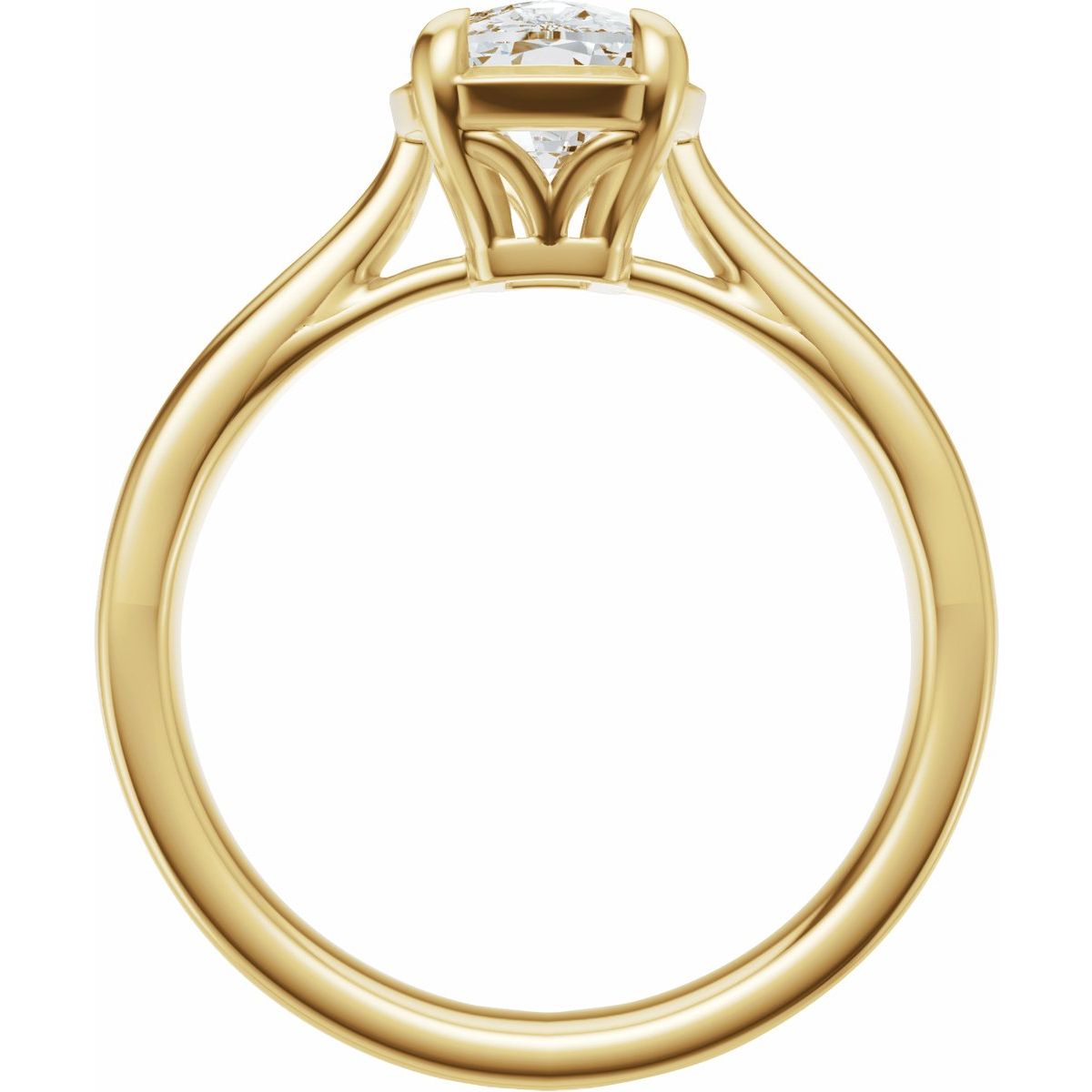 1 1/2 CTW Lab-Grown Diamond Engagement Ring in 14k yellow gold