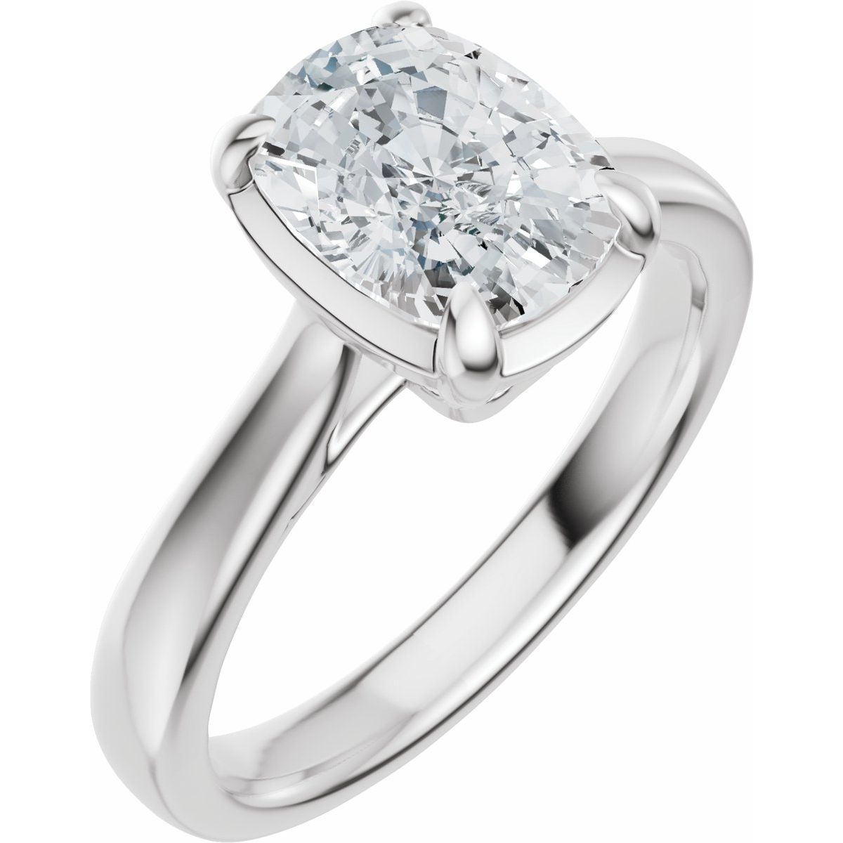 1 1/2 CTW Lab-Grown Diamond Engagement Ring in 14k white gold