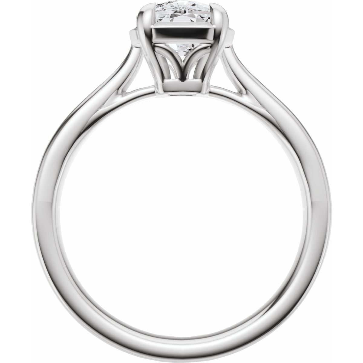 1 1/2 CTW Lab-Grown Diamond Engagement Ring in 14k white gold