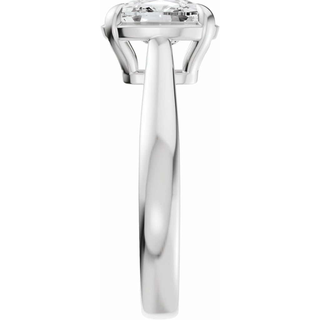 1 1/2 CTW Lab-Grown Diamond Engagement Ring in 14k white gold