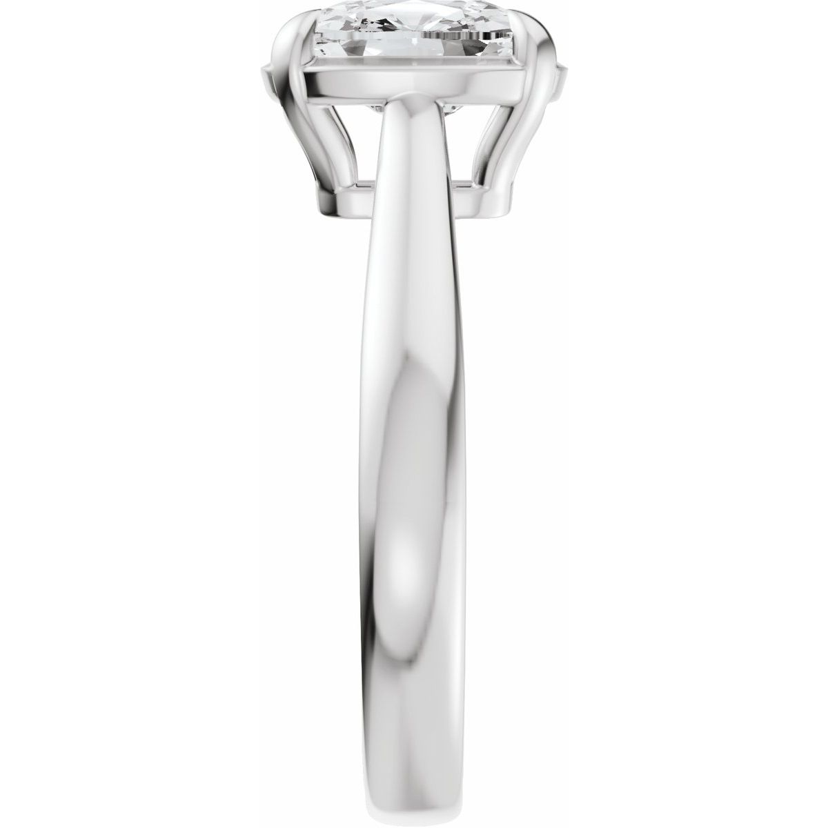 1 1/2 CTW Lab-Grown Diamond Engagement Ring in 14k white gold