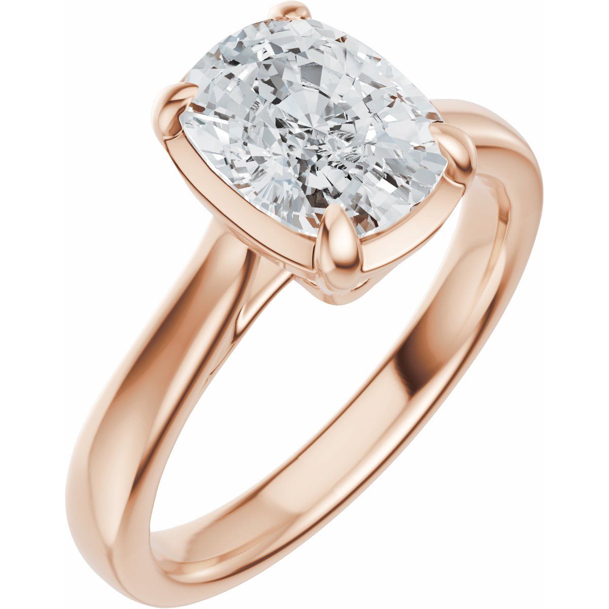1 1/2 CTW Lab-Grown Diamond Engagement Ring in 14k rose gold