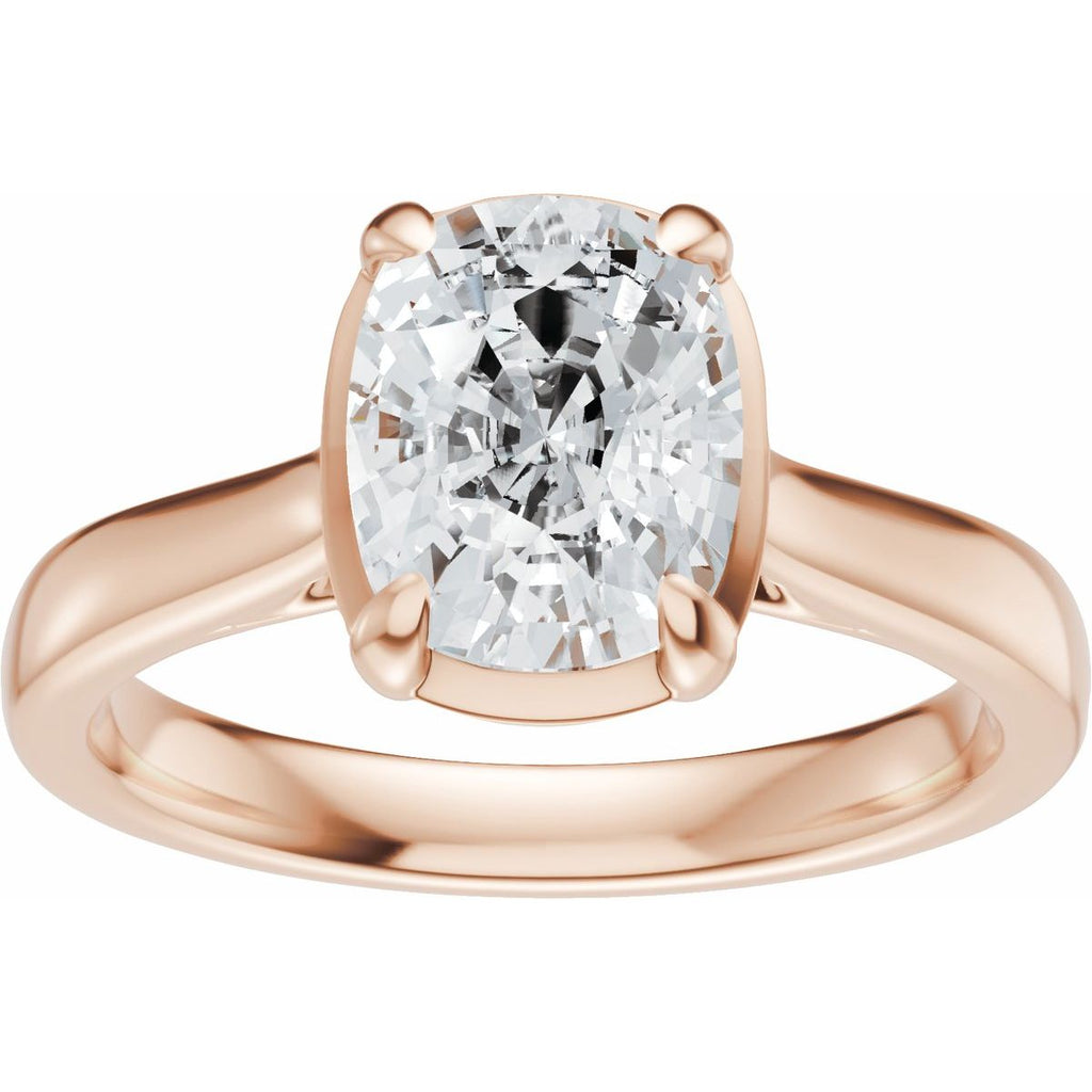 1 1/2 CTW Lab-Grown Diamond Engagement Ring in 14k rose gold