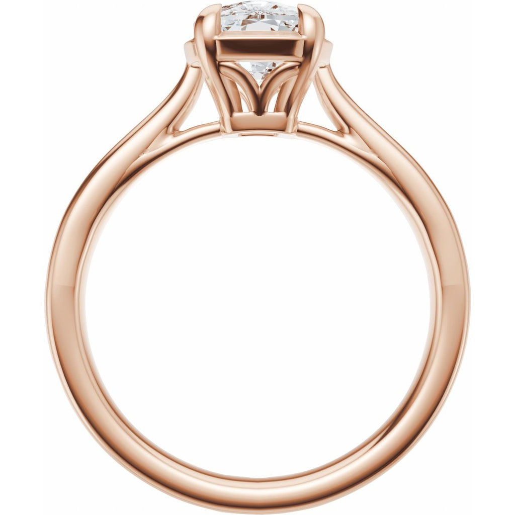 1 1/2 CTW Lab-Grown Diamond Engagement Ring in 14k rose gold