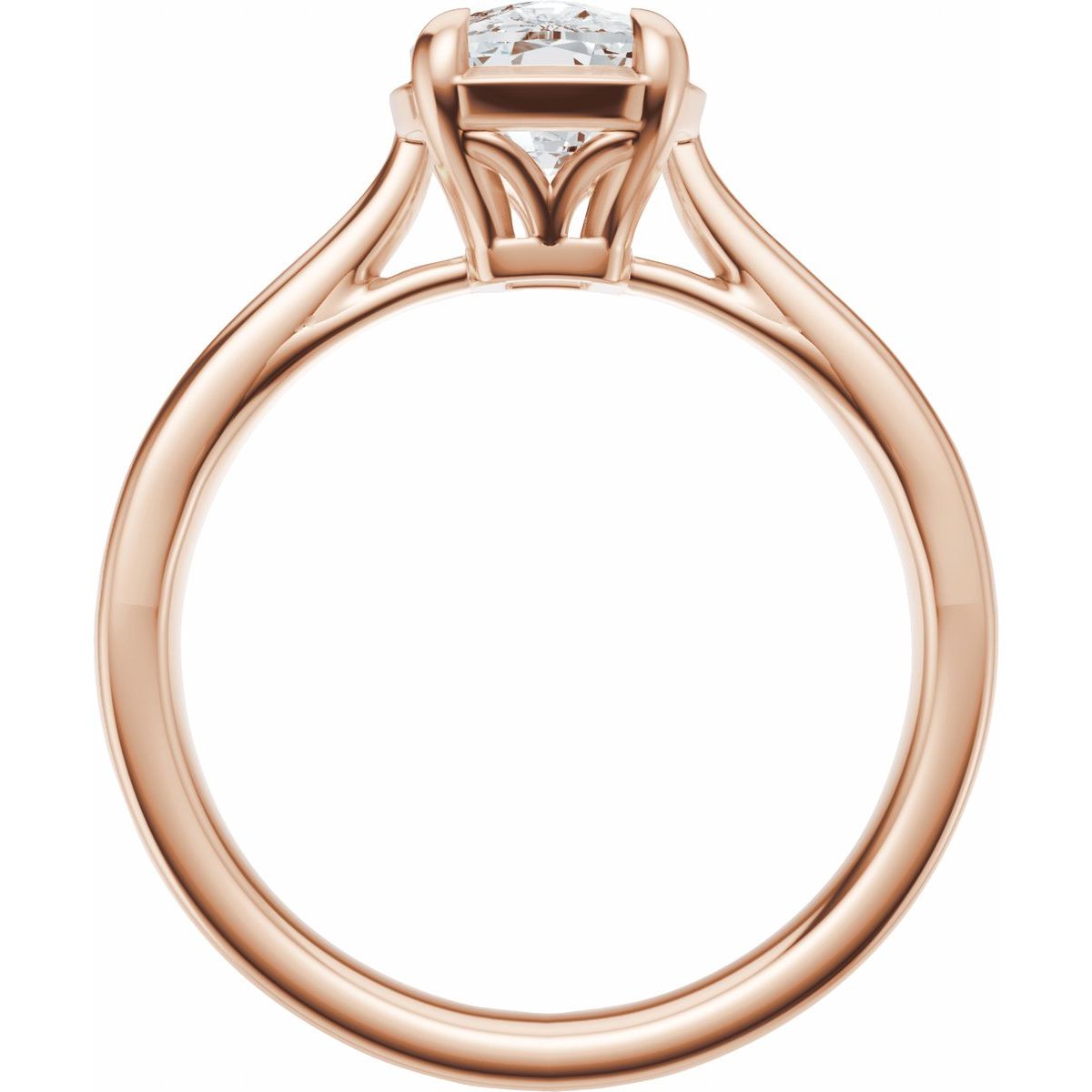 1 1/2 CTW Lab-Grown Diamond Engagement Ring in 14k rose gold
