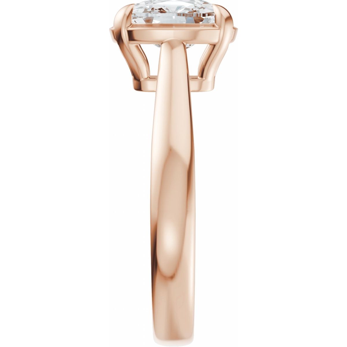 1 1/2 CTW Lab-Grown Diamond Engagement Ring in 14k rose gold