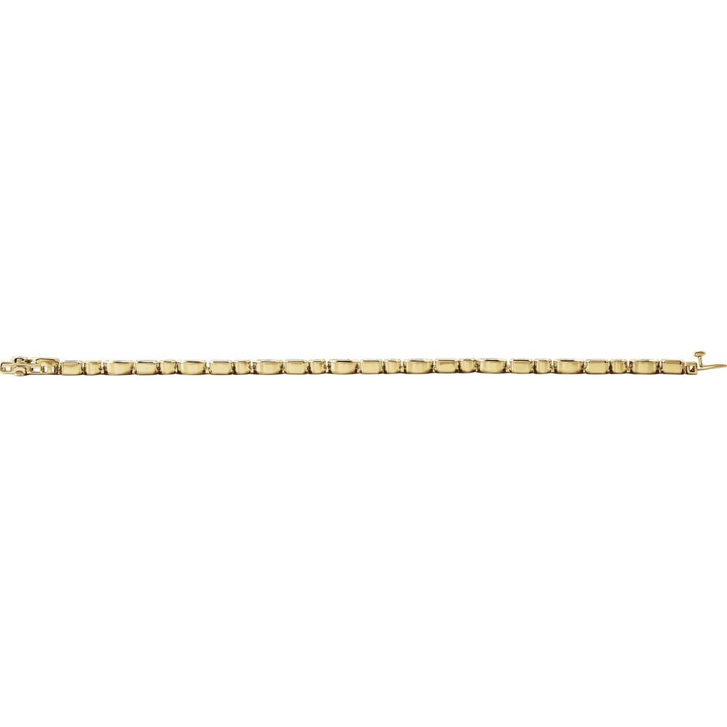 7 1/8 CTW Lab-Grown Diamond Line Bracelet in 14k yellow gold