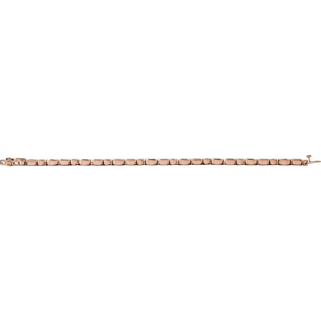 7 1/8 CTW Lab-Grown Diamond Line Bracelet in 14k rose gold
