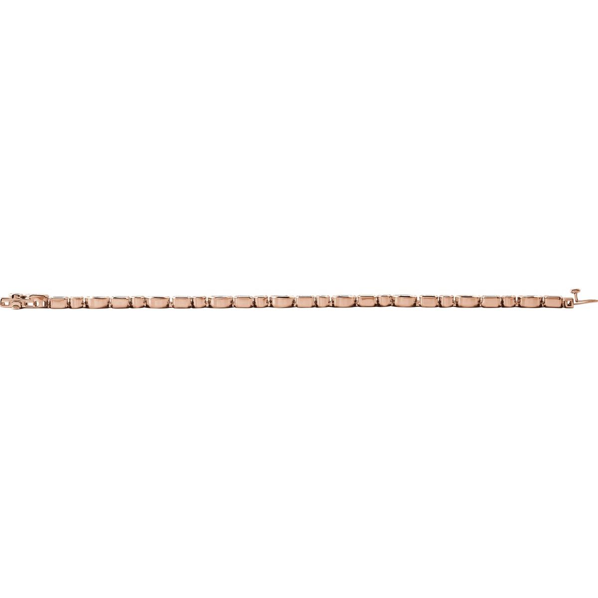 7 1/8 CTW Lab-Grown Diamond Line Bracelet in 14k rose gold