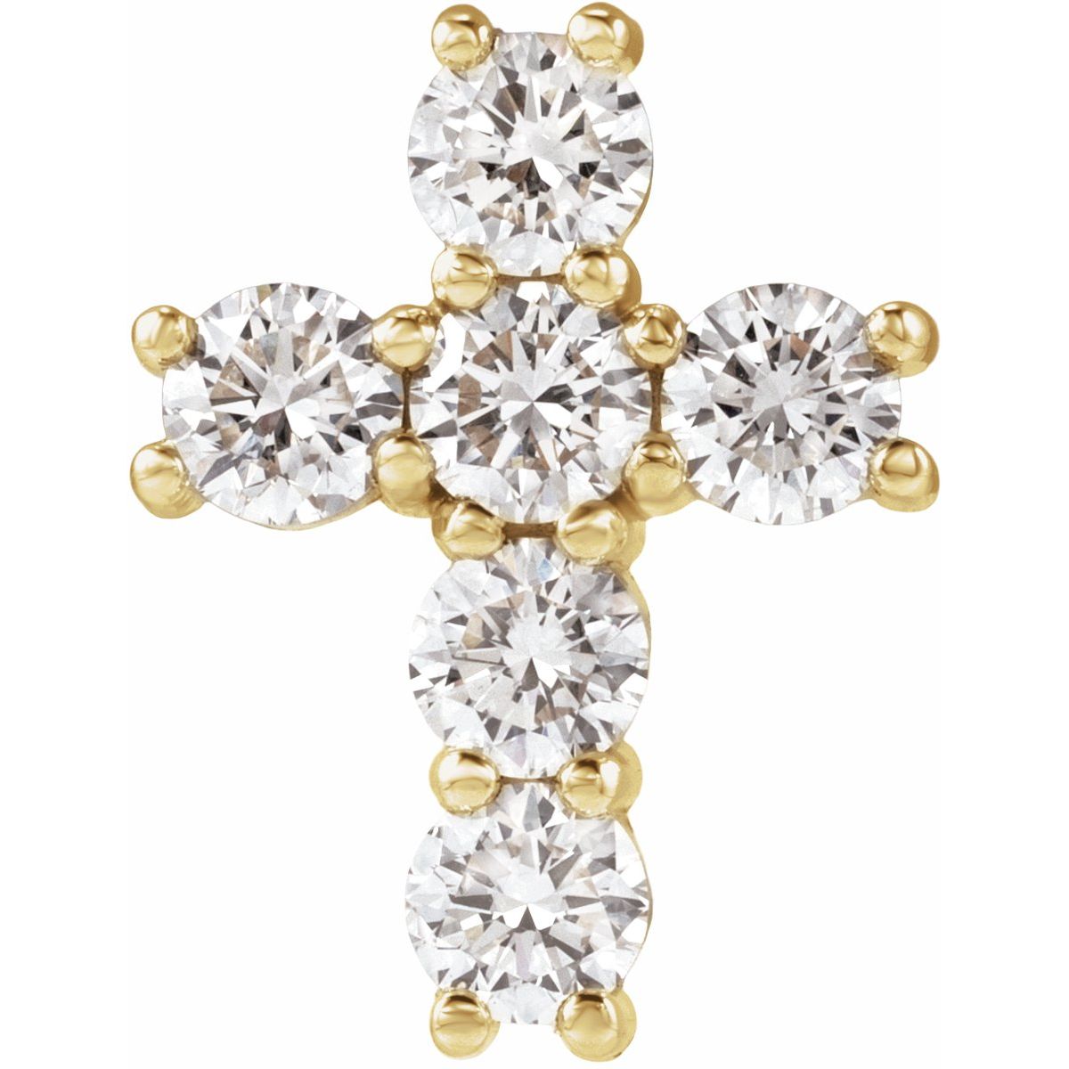 9/10 CTW Lab-Grown Diamond Pendant in 14k yellow gold