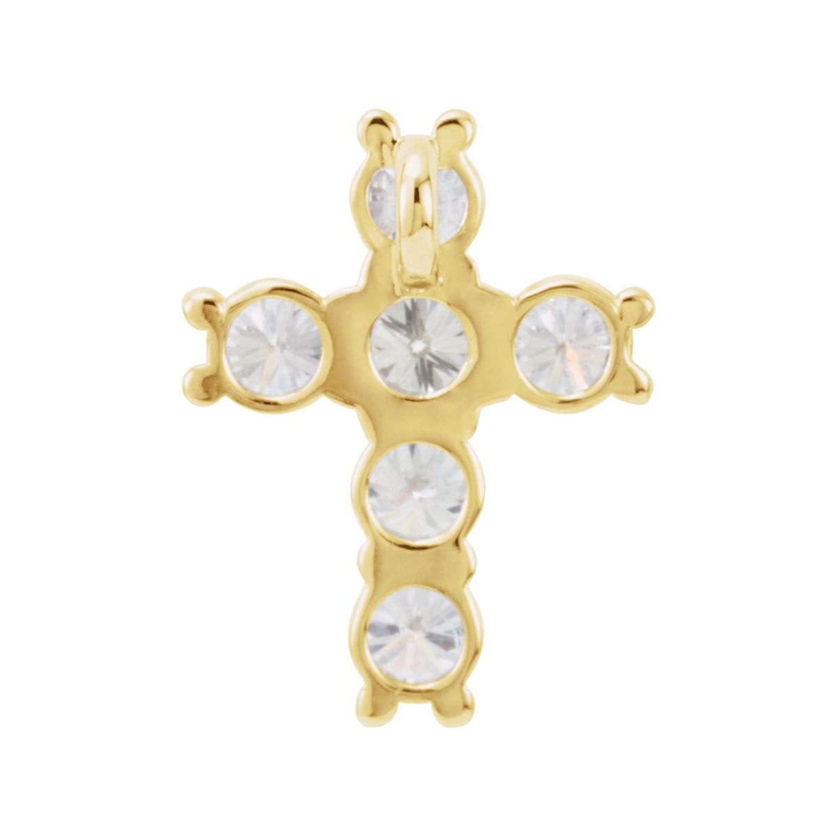 9/10 CTW Lab-Grown Diamond Pendant in 14k yellow gold