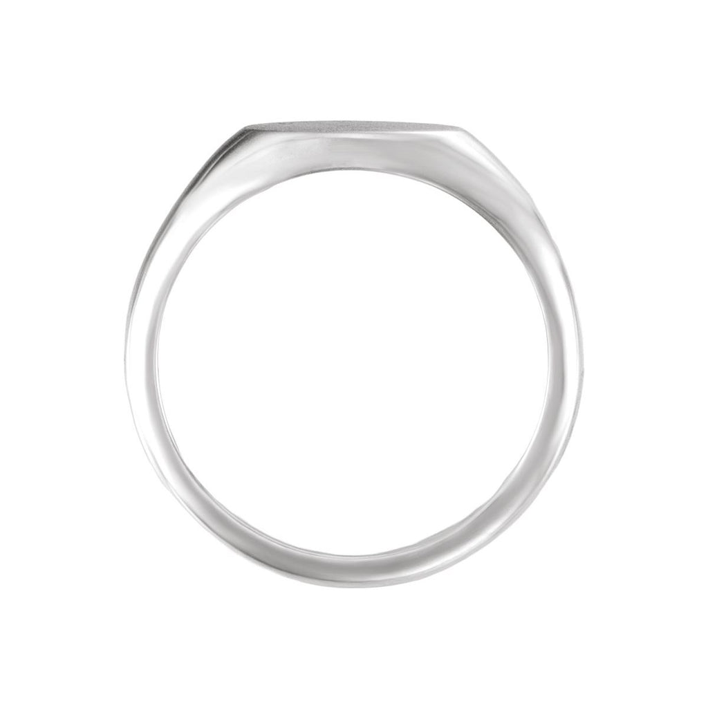 10x7 mm Oval Signet Ring