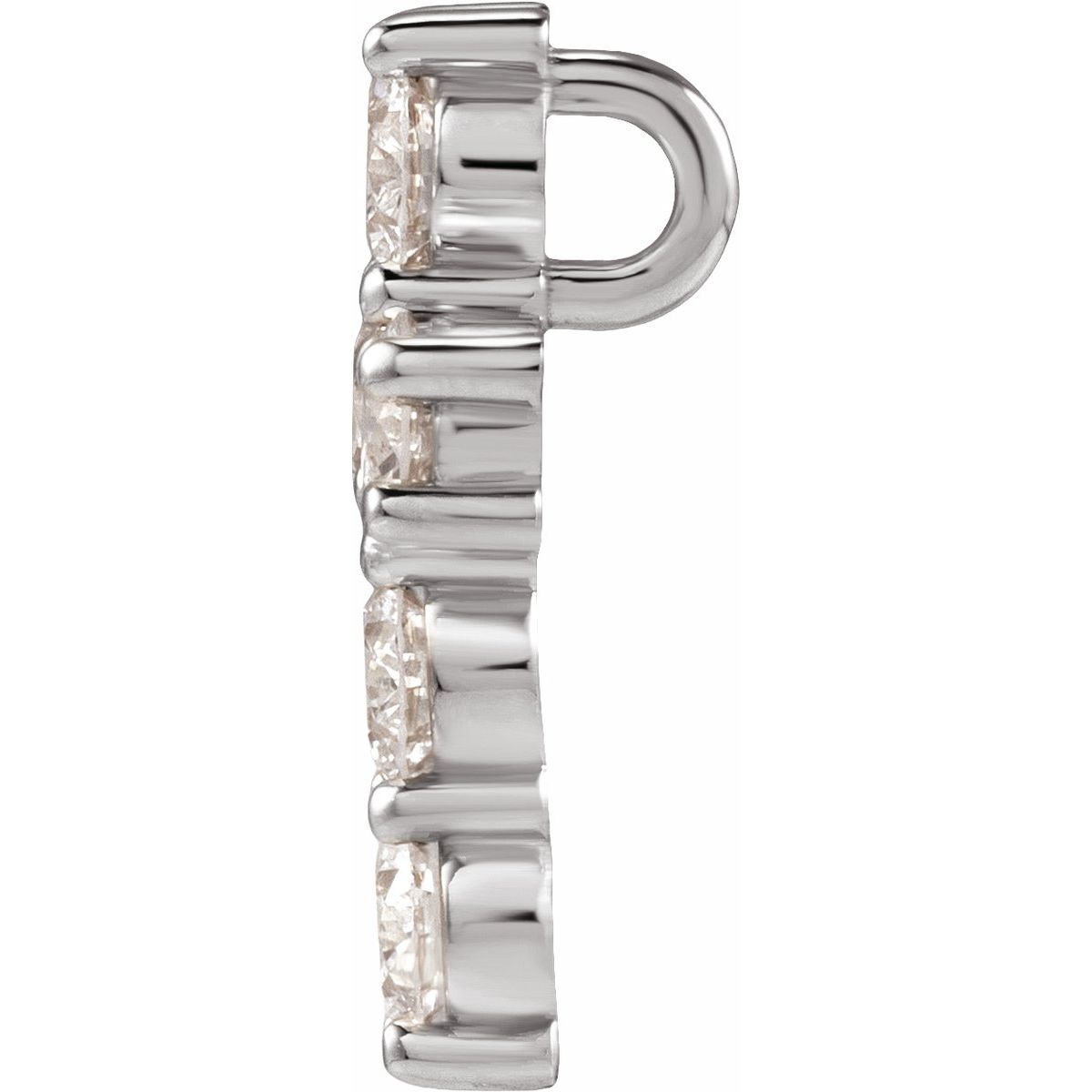 9/10 CTW Lab-Grown Diamond Pendant in 14k white gold
