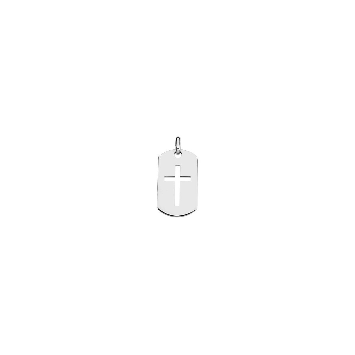 42x23.5 mm Dog Tag Cross Pendant