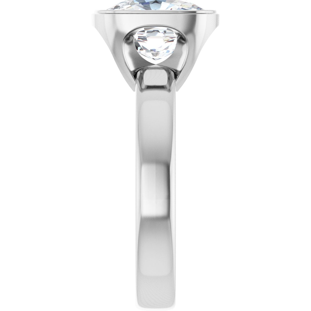 3 3/8 CTW Lab-Grown Diamond Engagement Ring in 14k white gold