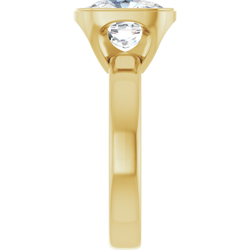 3 3/8 CTW Lab-Grown Diamond Engagement Ring in 14k yellow gold